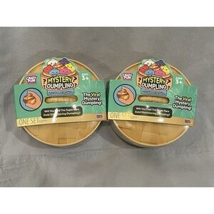 NEW Set of 2 - Mystery Bun Squishy Dumpling Fidget Fun - Gold Shimmering Edition